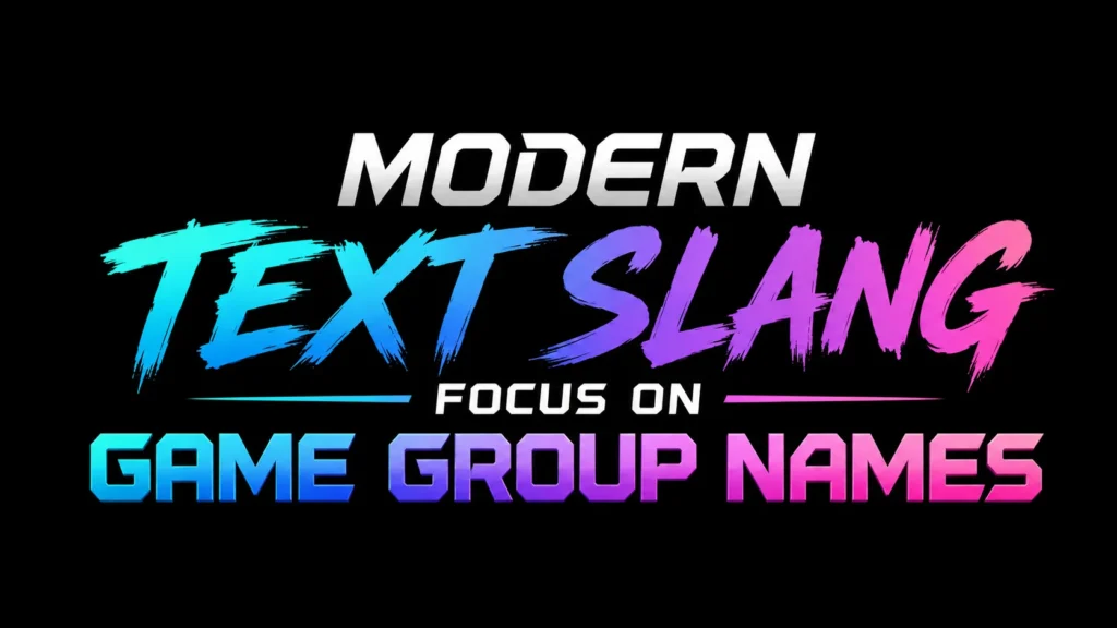 Game Group Names: Creative Ideas and  the Gaming Identity