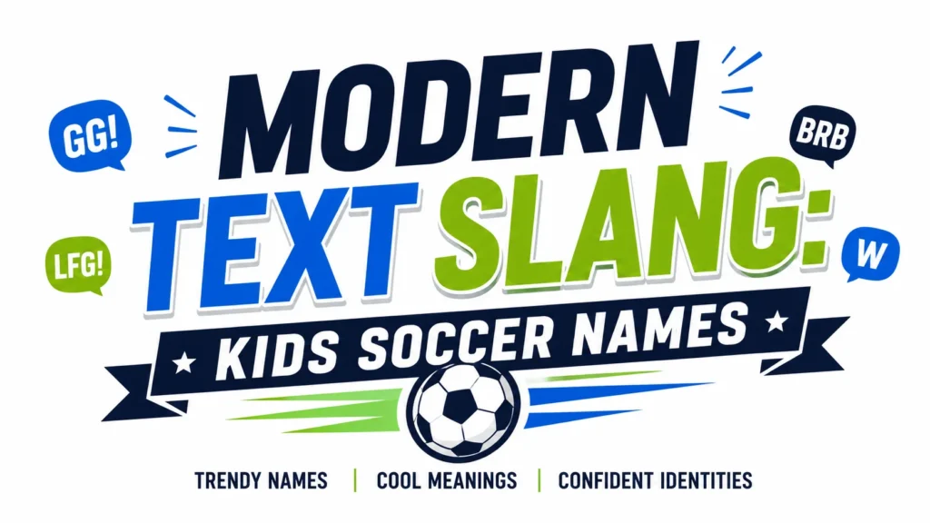 Kids Soccer Names: Meaning & Inspiration