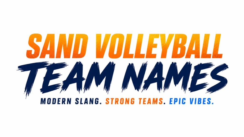 Sand Volleyball Team Name Ideas: Creative & Winning Names