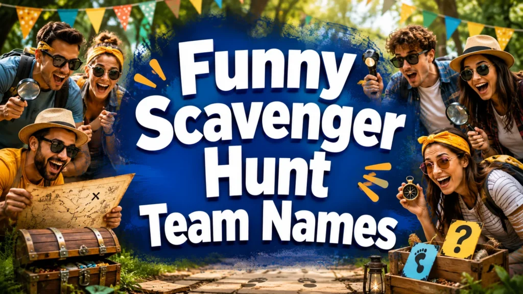 250+ Funny Team Names for Scavenger Hunt (2026)