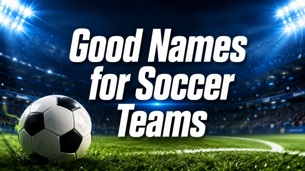 250+ Good Names for Soccer Teams (Creative & Cool)