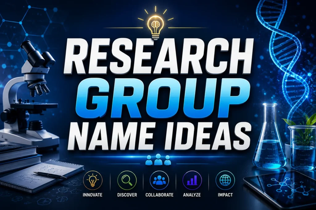 250+ Research Group Name Ideas (Professional & Creative)