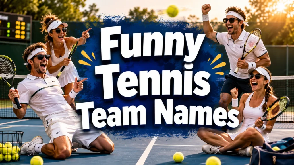 250+ Funny Tennis Team Names (Punny & Clever)