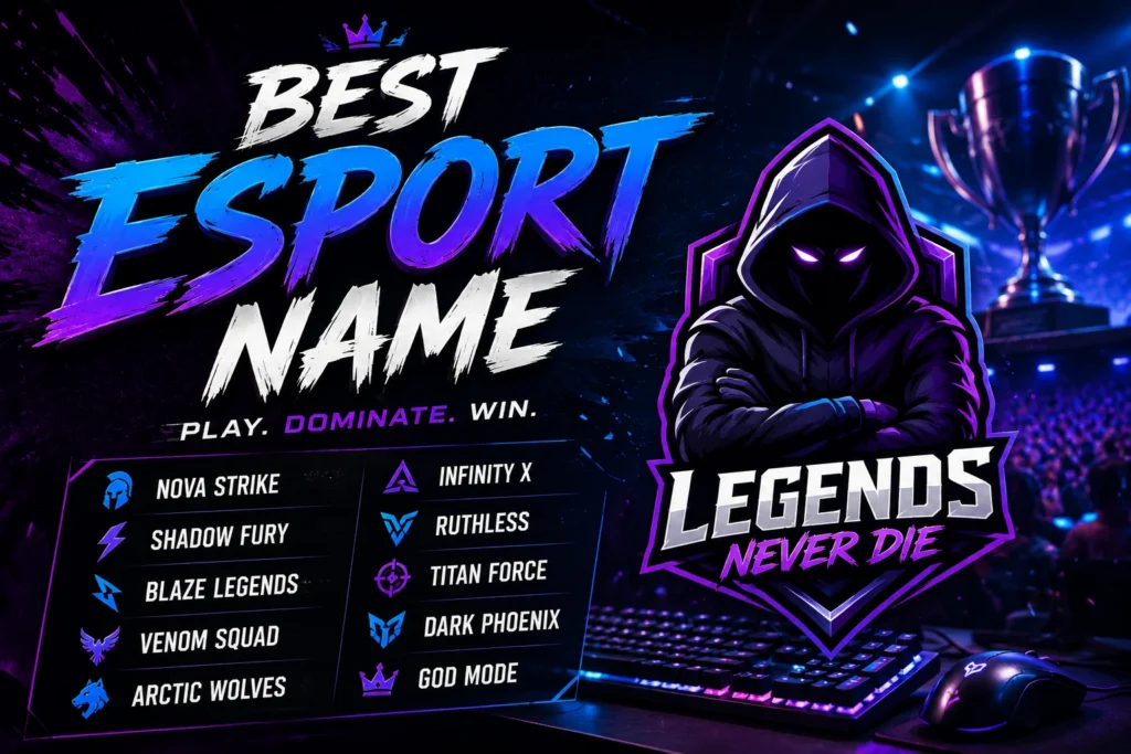 200+ Best Esport Name Ideas: Cool, Unique & Pro
