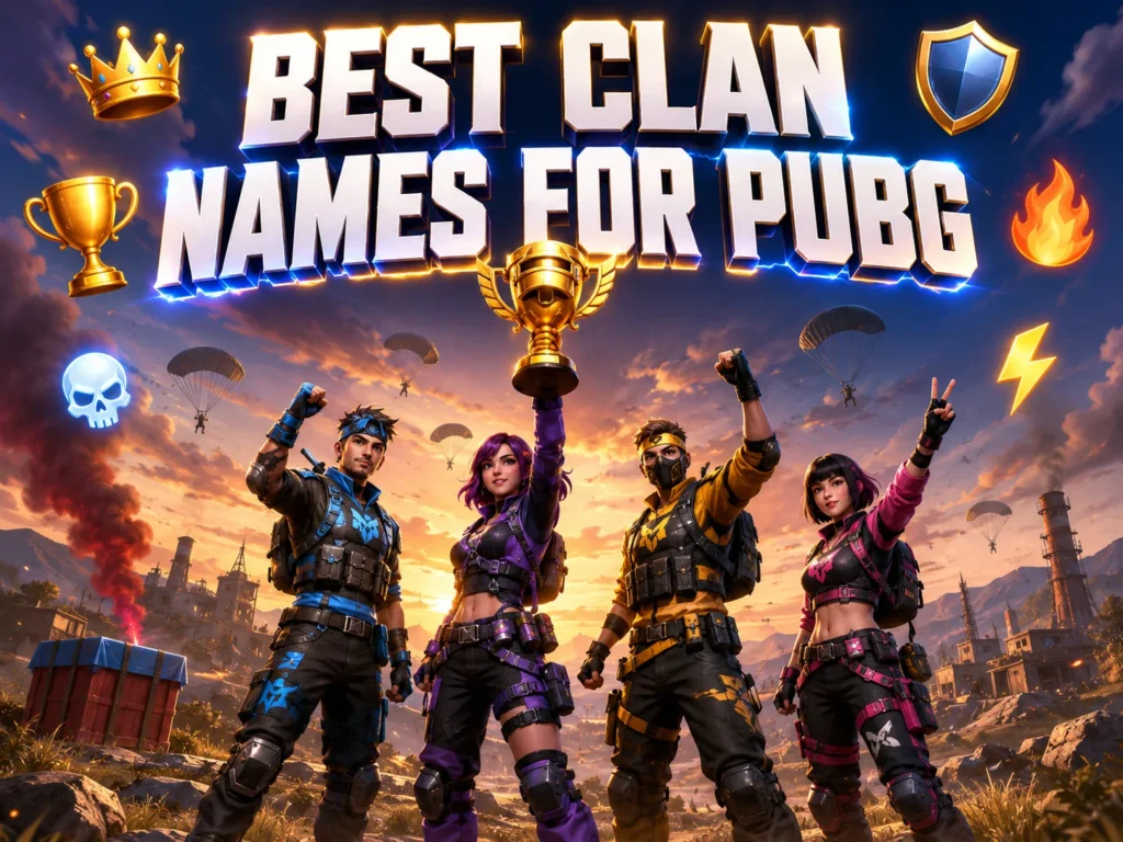 200+ Best Name for Clan in PUBG Ideas