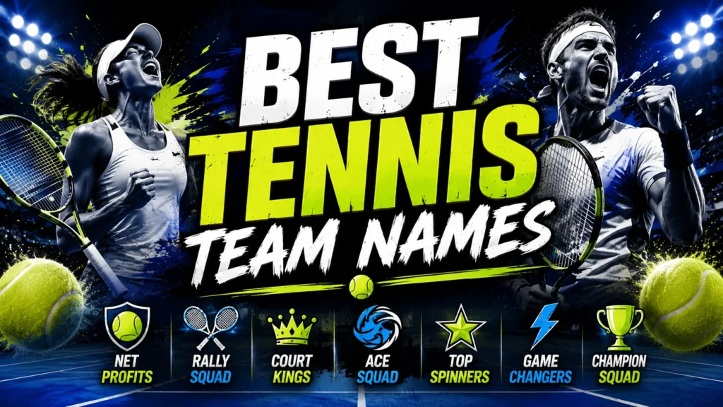 250+ Best Tennis Team Names (Funny, Cool & Creative)