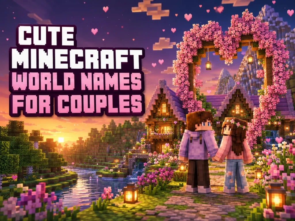 200 Cute/fantasy Minecraft World Names for Couples