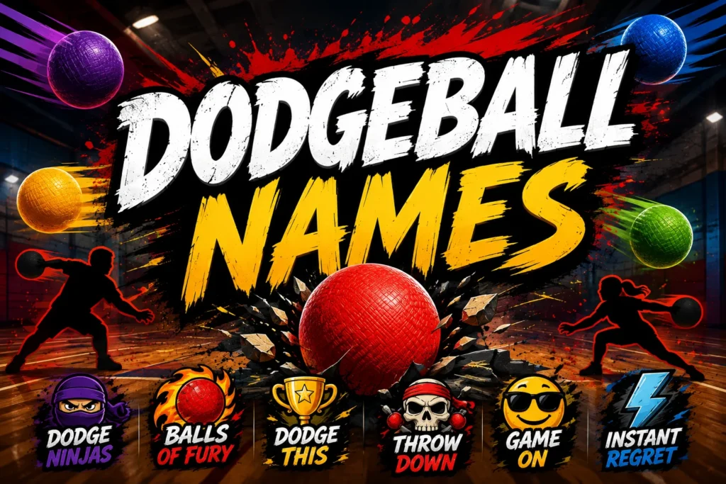 250+ Dodgeball Names (Funny, Cool & Creative)
