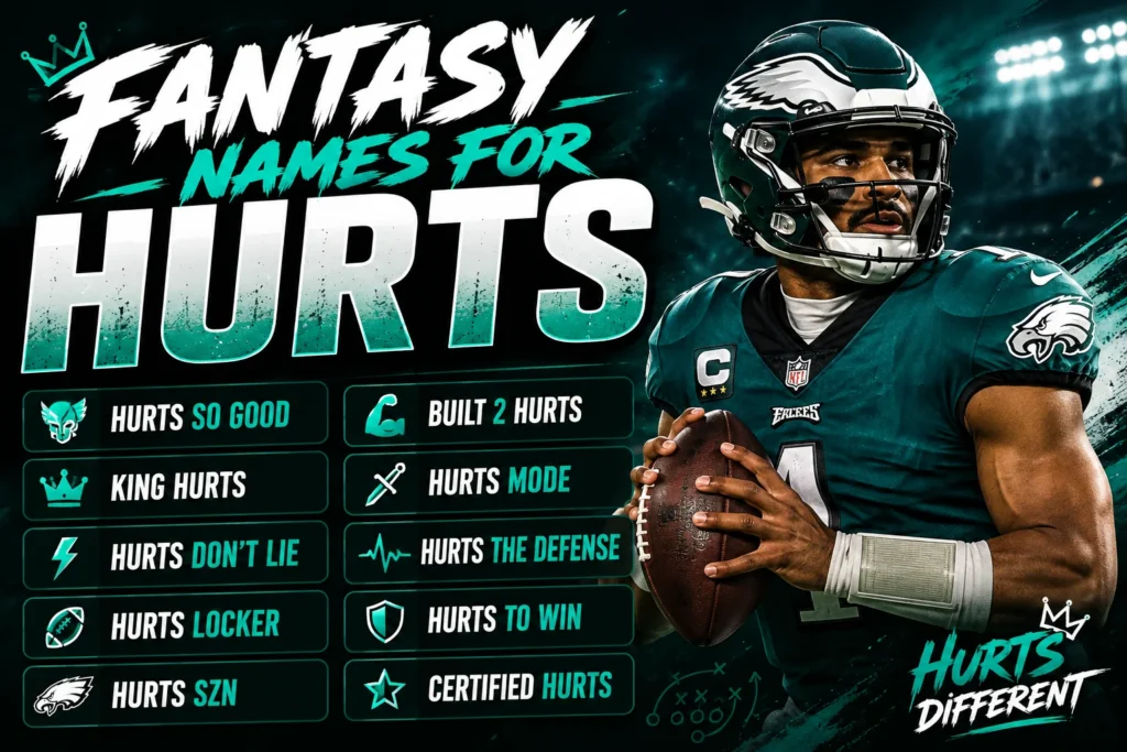 180+ Fantasy Names for Hurts: Funny Team Ideas