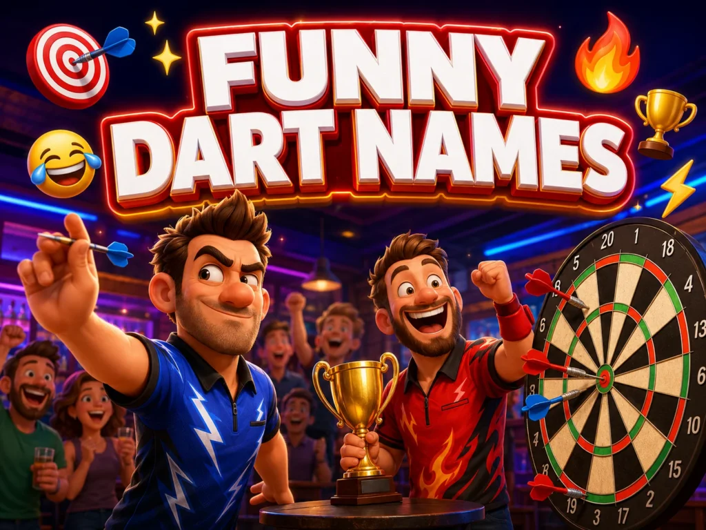 200+ Funny Dart Names for Teams and Players