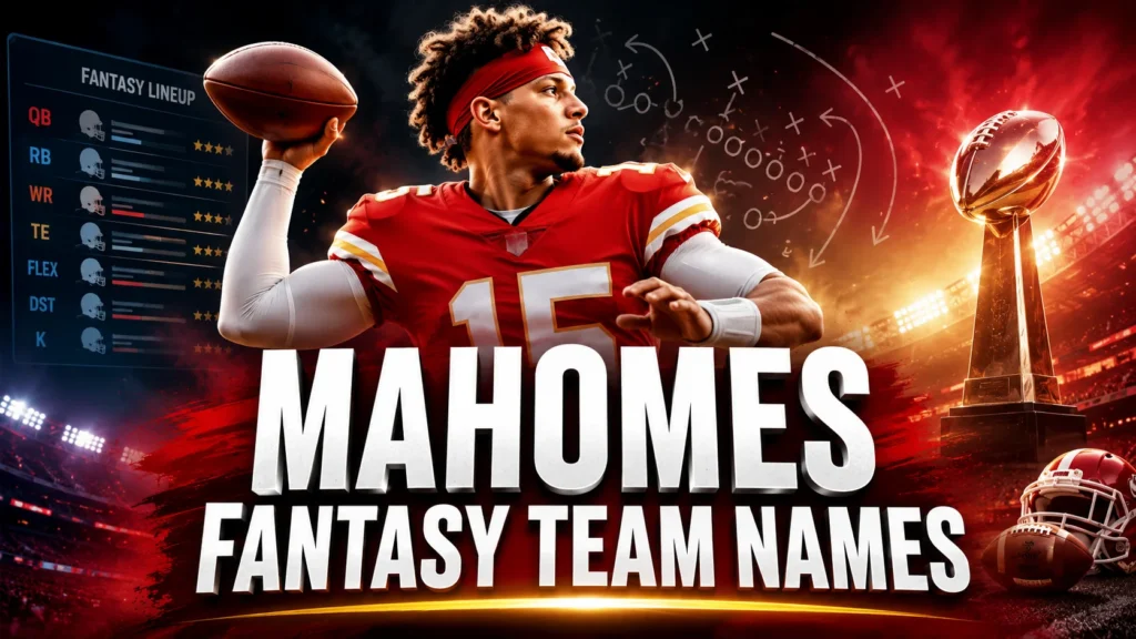 250+ Mahomes Fantasy Team Names