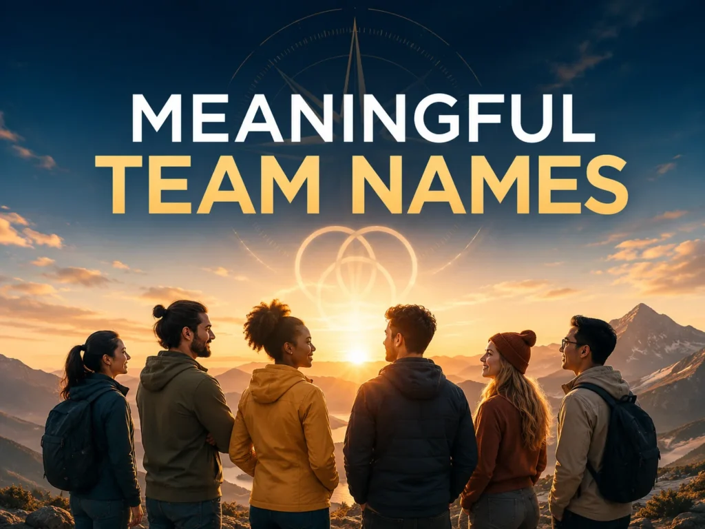 200 Meaningful Team Names With Powerful Meanings