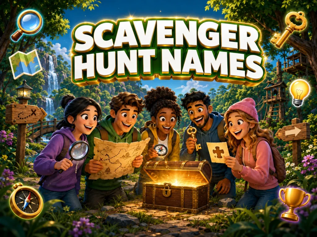 200+ Scavenger Hunt Names for Teams and Events