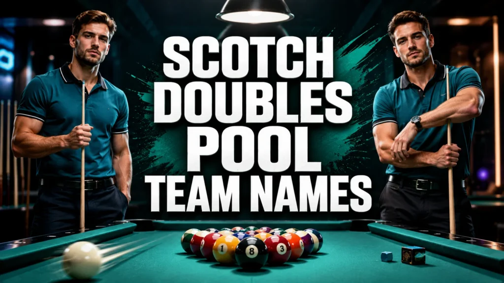 250+ Scotch Doubles Pool Team Names for Leagues, Tournaments