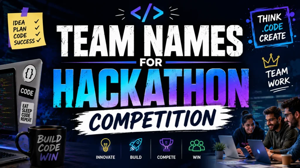 250+ Hackathon Team Names for Every Competition