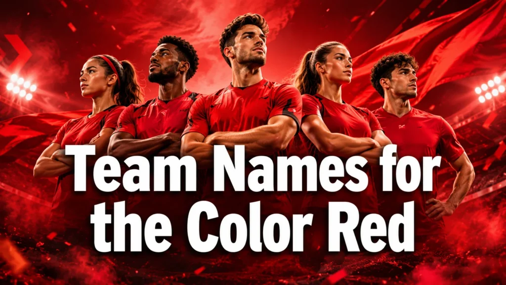 250+ Team Names for the Color Red (Bold & Creative Ideas)