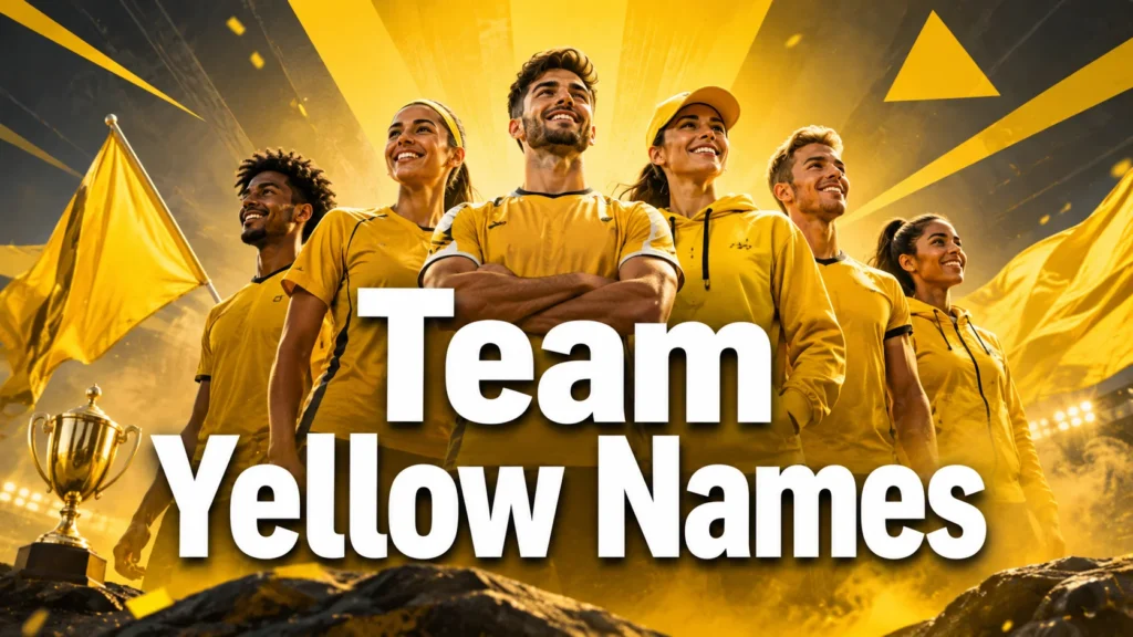 250+ Team Yellow Names (Cool, Funny & Creative Ideas)