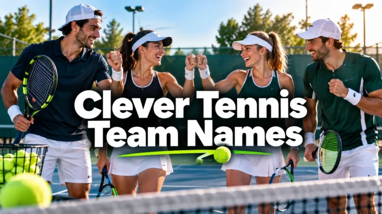 200 Clever Tennis Team Names for Every Squad