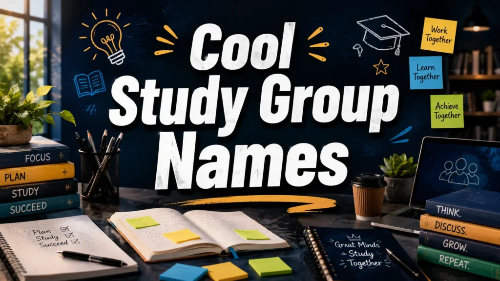 200+ Cool Study Group Names for Students