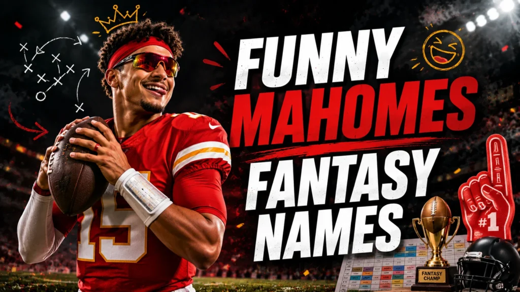 200+ Mahomes Funny Fantasy Names for 2026