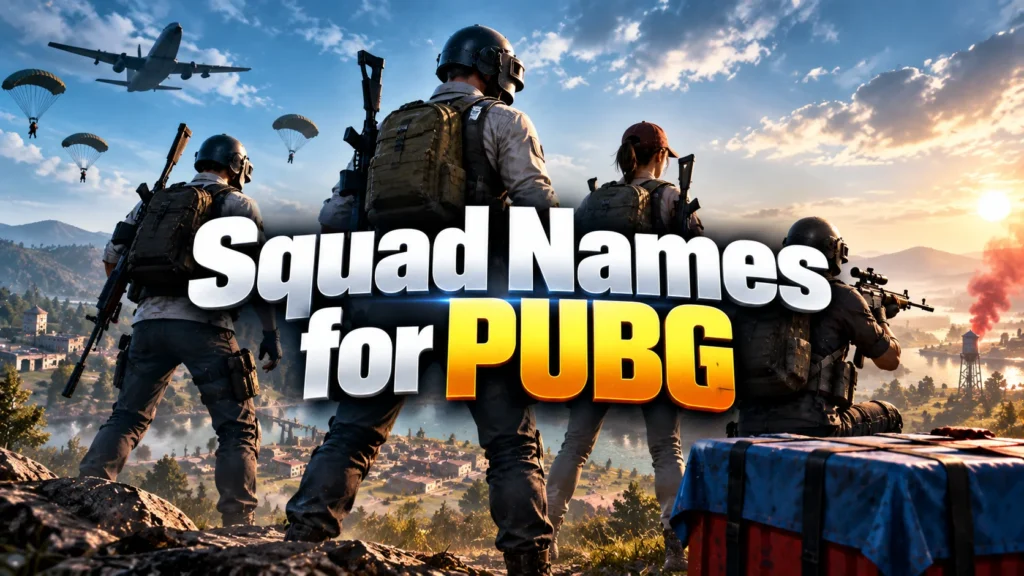 200+ Squad Name for PUBG Ideas for 2026